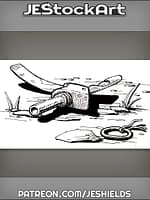 Grenade Head Pin And Spoon On Ground by Jeshields