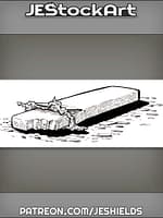 Open Candy Bar In Wrapper On Ground by Jeshields