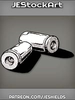 Two Spent Bullet Casings On Side by Jeshields