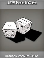 Two6 Sided Dice Showing7 by Jeshields