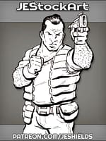 Dark Haired Adventurer With Beady Eyes by Jeshields