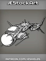 Bio Alien Spacecraft with Orb Weaponry by Jeshields