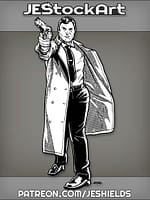 AgentOperativeInLongCoatWithFirearmNoGlasses by Jeshields