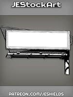 BillboardWithRetroStyleAndLightsOnPole by Jeshields