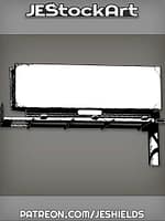 BillboardWithWeatheredMarksAndLightsOnPole by Jeshields