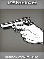 DetatchedHandHoldsPistolWithProperGunControl by Jeshields