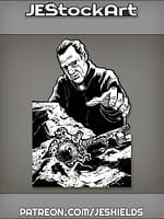 Priest Discovers Artifact in Earthen Lot by Jeshields