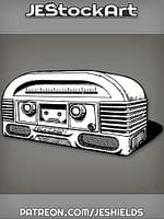 RadioBoxWithDialsAndDoubleSpeakers by Jeshields
