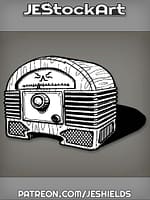 RadioBoxWithDialsAndVerticalSpeakersInOldStyle by Jeshields