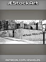 Street View of Rundown Urban Neighborhood by Jeshields