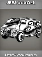 TheMythosMachineVanWithCthulhuMarkings by Jeshields