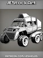AllTerrainVehicleWithArmoredFrameAndSixWheel by Jeshields