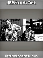 Cyber Doc Installs Hardware While Patient Waits In Alley by Jeshields