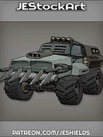 Futuristic Vehicle with Advanced Tech 011 by Jeshields