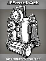 Portable Backpack Time Machine With Bubbling Fluid by Jeshields