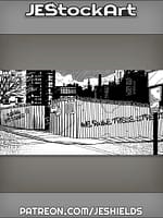 Street View of Rundown Urban Neighborhood by Jeshields