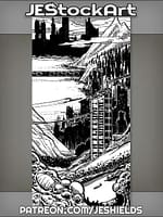 Tall View of Industrial Valley Shore by Jeshields