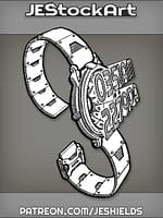 WristWatchWithHolographicDisplayAndMetalBand by Jeshields