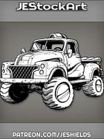 OldPickupTruckDesignWithFutureTechWeathered by Jeshields