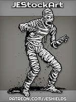 Unravelling Mummy with Open Mouth by Jeshields