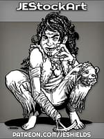 Feral Child With Amputated Hand by Jeshields