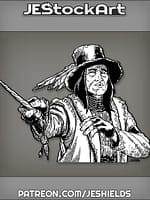 Native American Wand Slinger in Top Hat by Jeshields