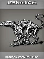 Alien Canine With Wide Mouth and Segmented Tail by Jeshields