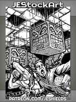 Angry Blocks Fall in Surprise Dungeon Trap by Jeshields