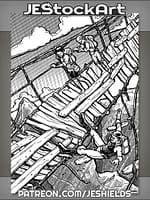 Bridge Breaks Under Trio of Explorers by Jeshields