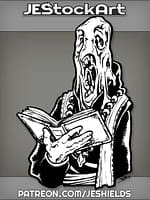 Faceless Melting Ooze Priest with Tome by Jeshields