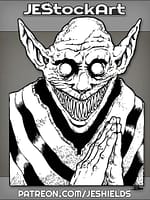 Scheming Goblin in Striped Fur by Jeshields