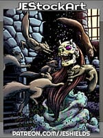 Vampire Squirrels Attack DemiLich by Jeshields