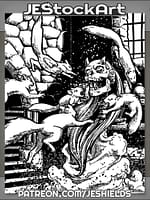 Vampire Squirrels Attack DemiLich by Jeshields