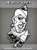 Bald Reaver with Eye Patch and Sharp Teeth by Jeshields