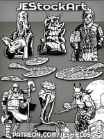 Patreon Stock Art Bundle - July 2021 - JES