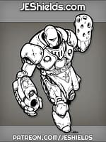 Armored Hero with Runes And Masonic Apron by Jeshields