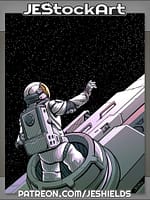 Astronaut Leaves Port To See Empty Space by Jeshields
