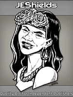 Polynesian Woman with Flowers and Shells by Jeshields