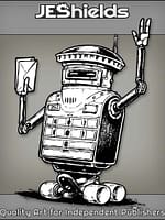 Android Postman Robot with Mail by Jeshields