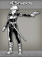 Military Officer in Dress Uniform with Pistol by Jeshields