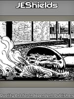 Dragon Peeking Head Out Of Smoky Manhole Cover by Jeshields