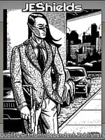 Elf In Business Suit With Automatic Pistol by Jeshields