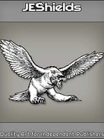 Ursine Owl with Bear Face and Wings by Jeshields