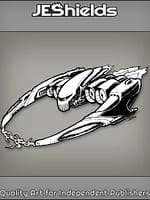 Circular Space Craft with Electric Arc by Jeshields