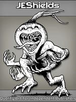 Radish Turnip Beet Monster with Four Arms by Jeshields