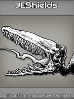 Monster Bird Head with Teeith and Tusks by Jeshields