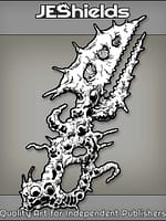 Organic Alien Dagger with Teeth and Tendrils by Jeshields