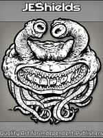 Floating Monster with Eye Stalks and Tendrils by Jeshields