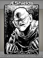 Brute with Cauliflower Ears in Leather Armor by Jeshields