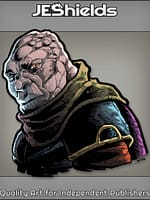 Portrait of Brute with Stone Skin in Basic Clothes by Jeshields and Ben Soto